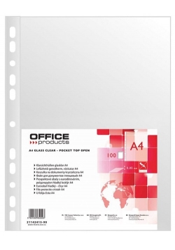 Koszulka na dokumenty Office A4 krystaliczna 100 sztuk
