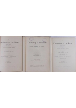 A dictionary of the bible, Tom I,IV i Extra volume