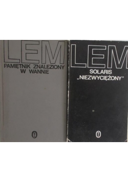 Pamiętnik znaleziony w wannie / Solaris "Niezwyciężony"